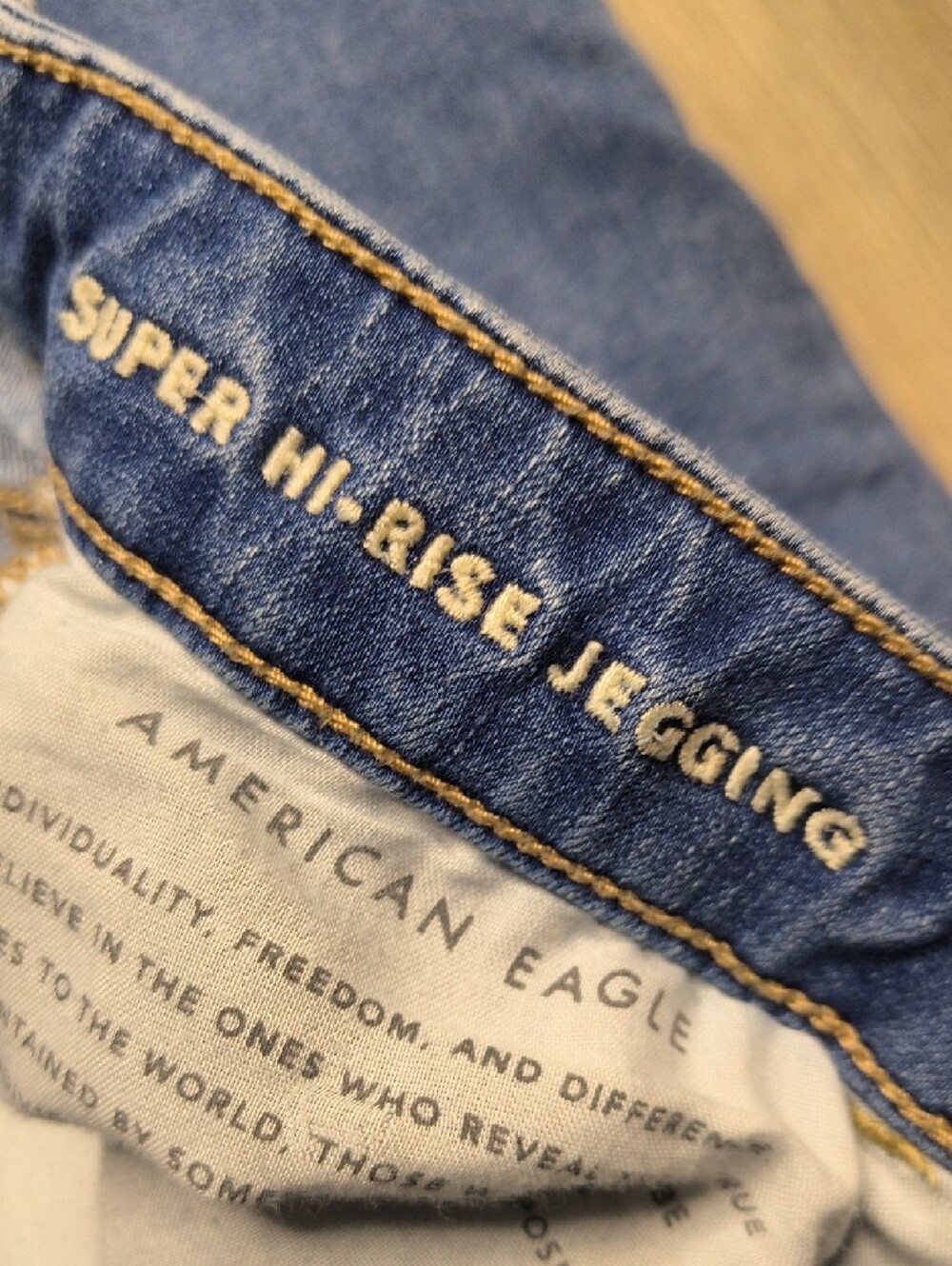 High-Rise Skinny w/29.5" Inseam American Eagle Size 12 Women's Jeans sac805 - Picture 4 of 6